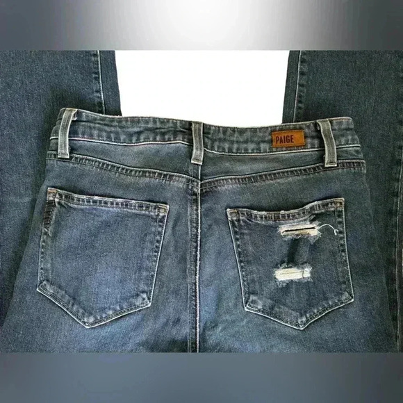 PAIGE Julia Straight Tamara Jeans Mid-rise - Picture 6 of 9